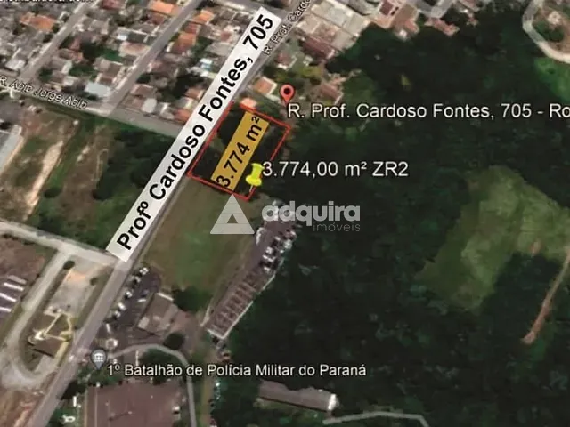 Terreno com 3774m², à venda, no bairro Ronda em Ponta Grossa