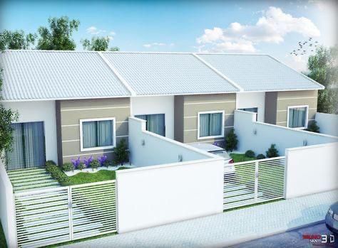 Perspectiva do Casa - Casa geminada à Venda, Parque Residencial Itacolomi (Itacolomi), Gravataí, RS | Dimobi Cia Imobiliária