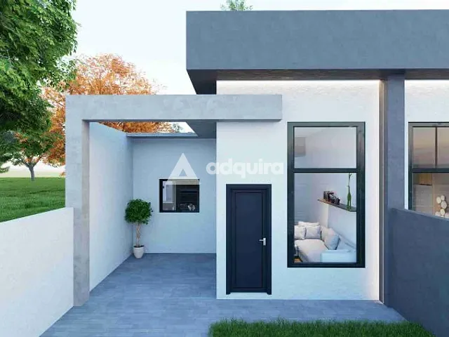 Casa 3 quartos e 1 banheiro, à venda, no bairro Cará-Cará em Ponta Grossa