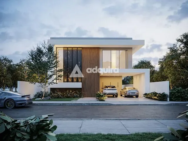 Casa 4 quartos e 5 banheiros, à venda, no bairro Estrela em Ponta Grossa