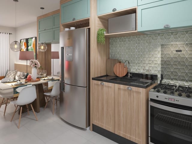 Foto do Casa - Casa no condomínio Aquarela para venda com 2 quartos, 49m² | Lares e Andares Imóveis