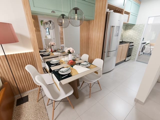 Foto do Casa - Casa em condomínio para venda com 2 quartos, 49m² | Lares e Andares Imóveis