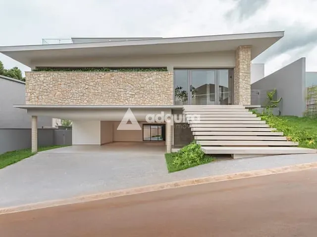 Casa 4 quartos e 7 banheiros, à venda, no bairro Estrela em Ponta Grossa