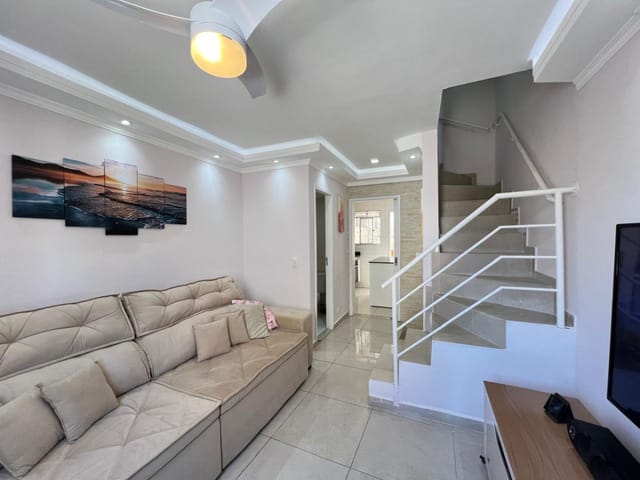 Foto do Casa - Casa em condomínio para venda com 2 quartos, 77m² | Lares e Andares Imóveis