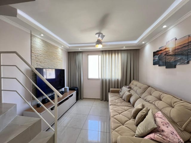 Foto do Casa - Casa em condomínio para venda com 2 quartos, 77m² | Lares e Andares Imóveis
