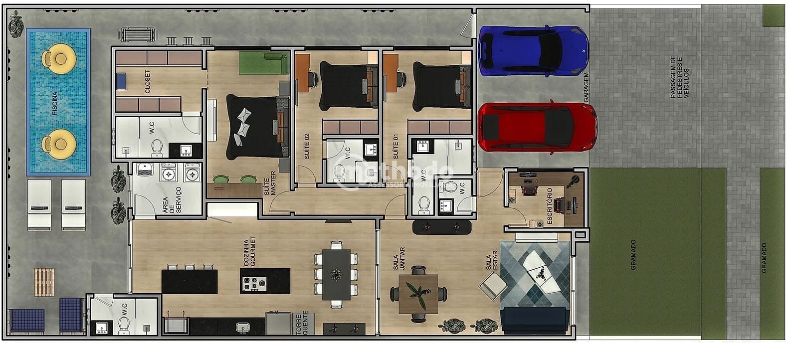 Casa, 3 quartos, 192 m² - Foto 3