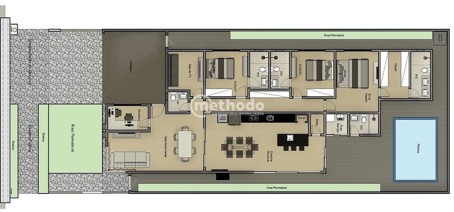 Casa, 3 quartos, 213 m² - Foto 3