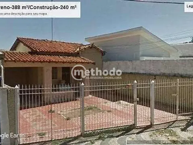Casa com 388m² 2 quartos e 1 banheiro, à venda, no bairro Jardim Chapadão em Campinas