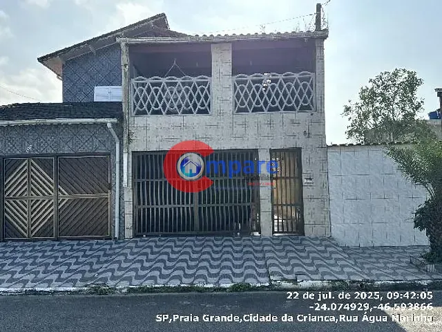 Casa com 212m² 3 quartos e 1 banheiro, à venda, no bairro CIDADE DA CRIANCA em Praia Grande