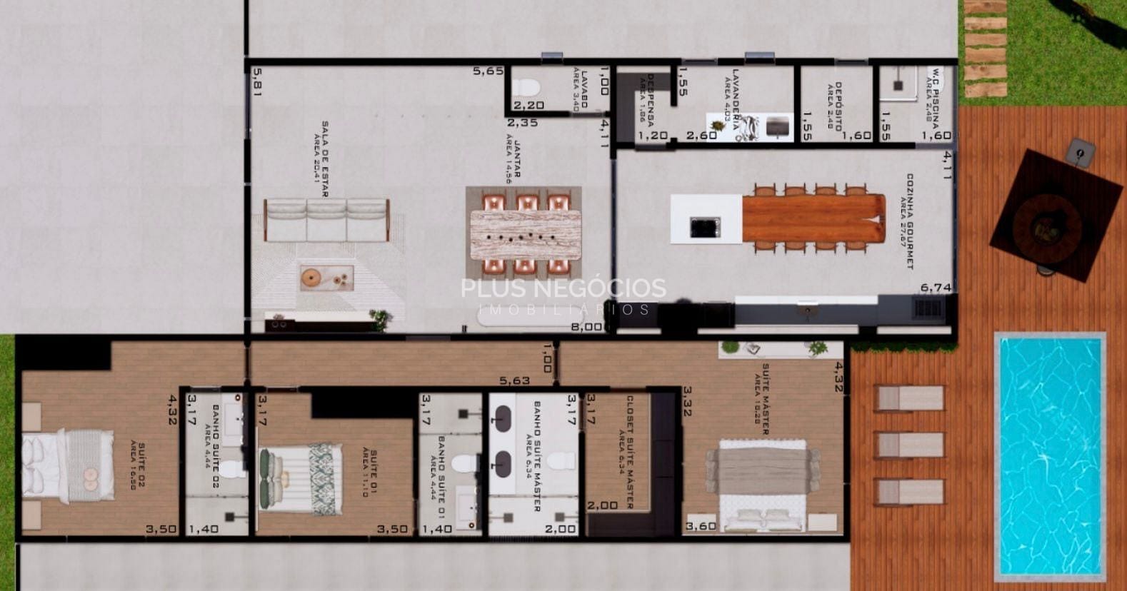 Casa, 3 quartos, 287 m² - Foto 12