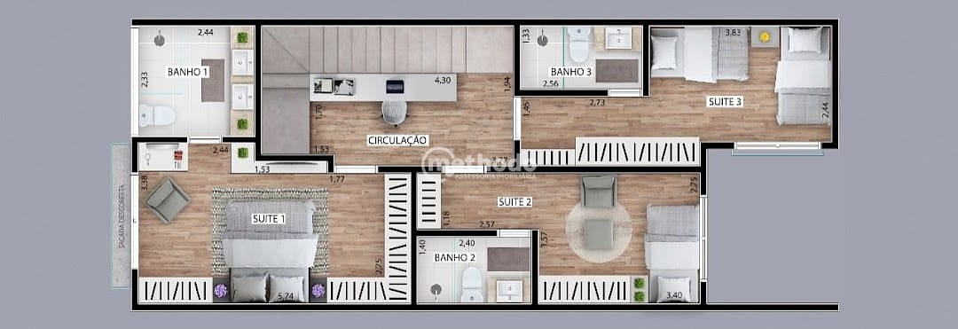 Casa, 3 quartos, 173 m² - Foto 22