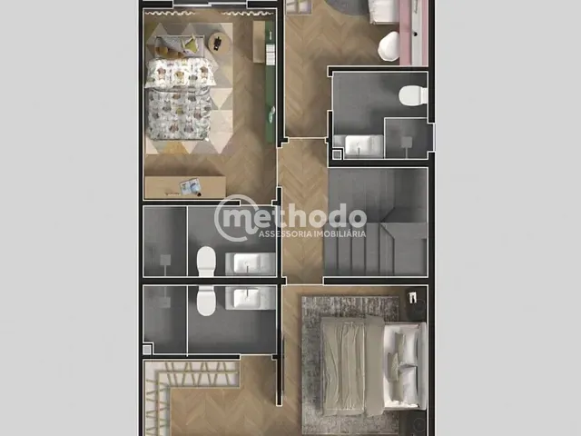 Casa com 130m² 3 quartos e 3 banheiros, à venda, no bairro Parque Taquaral em Campinas