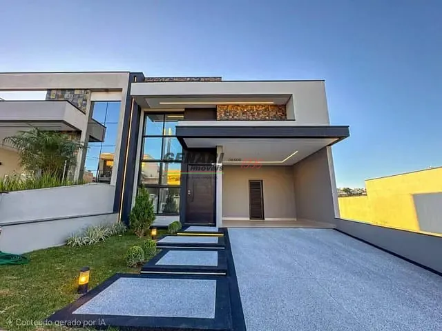 Casa com 200m² 3 quartos e 4 banheiros, à venda, no bairro Loteamento Park Gran Reserve em Indaiatuba