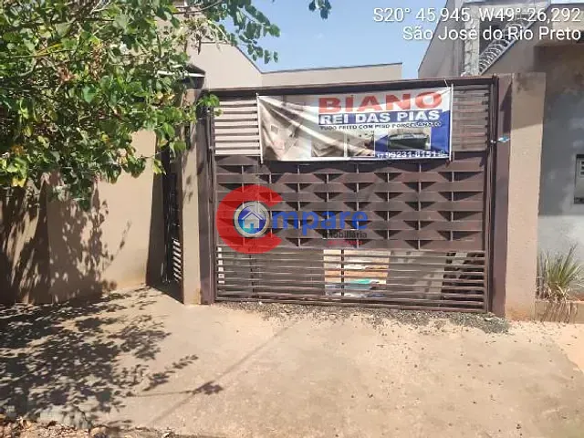 Casa com 50m² 2 quartos e 1 banheiro, à venda, no bairro RESIDENCIAL SAO THOMAZ II em Sao Jose Do Rio Preto