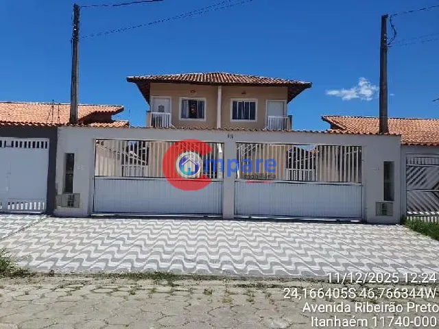 Casa com 75m² 2 quartos e 1 banheiro, à venda, no bairro NOVA ITANHAEM (INTERIOR) em Itanhaem