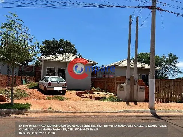 Casa com 43m² 2 quartos e 1 banheiro, à venda, no bairro Residencial Jos® Bernardes Coelho em Sao Jose Do Rio Preto