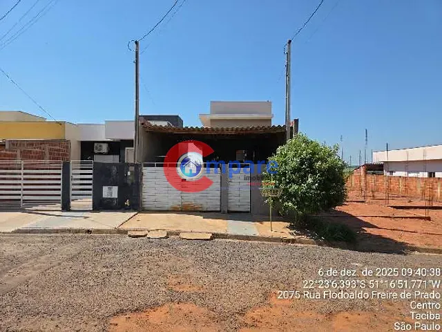 Casa com 50m² 1 quarto e 1 banheiro, à venda, no bairro Jardim Patr¡cia em Taciba