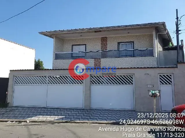 Casa com 59m² 2 quartos e 1 banheiro, à venda, no bairro Balneário Esmeralda em Praia Grande