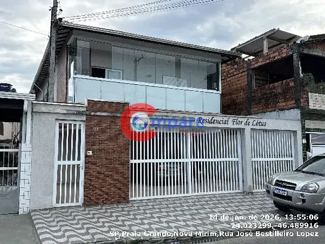 Casa com 42m² 2 quartos e 1 banheiro, à venda, no bairro Nova Mirim em Praia Grande