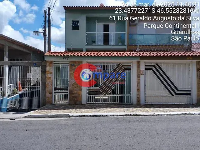 Casa com 175m², à venda, no bairro Parque Continental I em Guarulhos