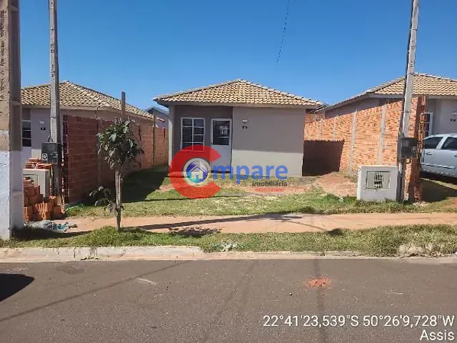Casa com 43m² 2 quartos e 1 banheiro, à venda, no bairro RESIDENCIAL BELA VISTA em Assis