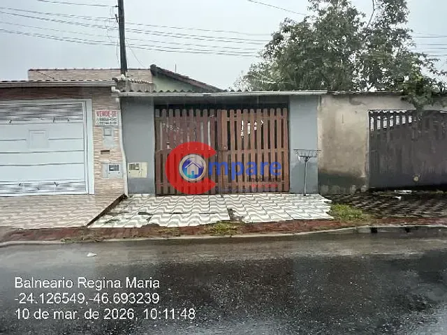 Casa com 82m² 1 quarto e 1 banheiro, à venda, no bairro Balneario de Birigui em Mongaguá