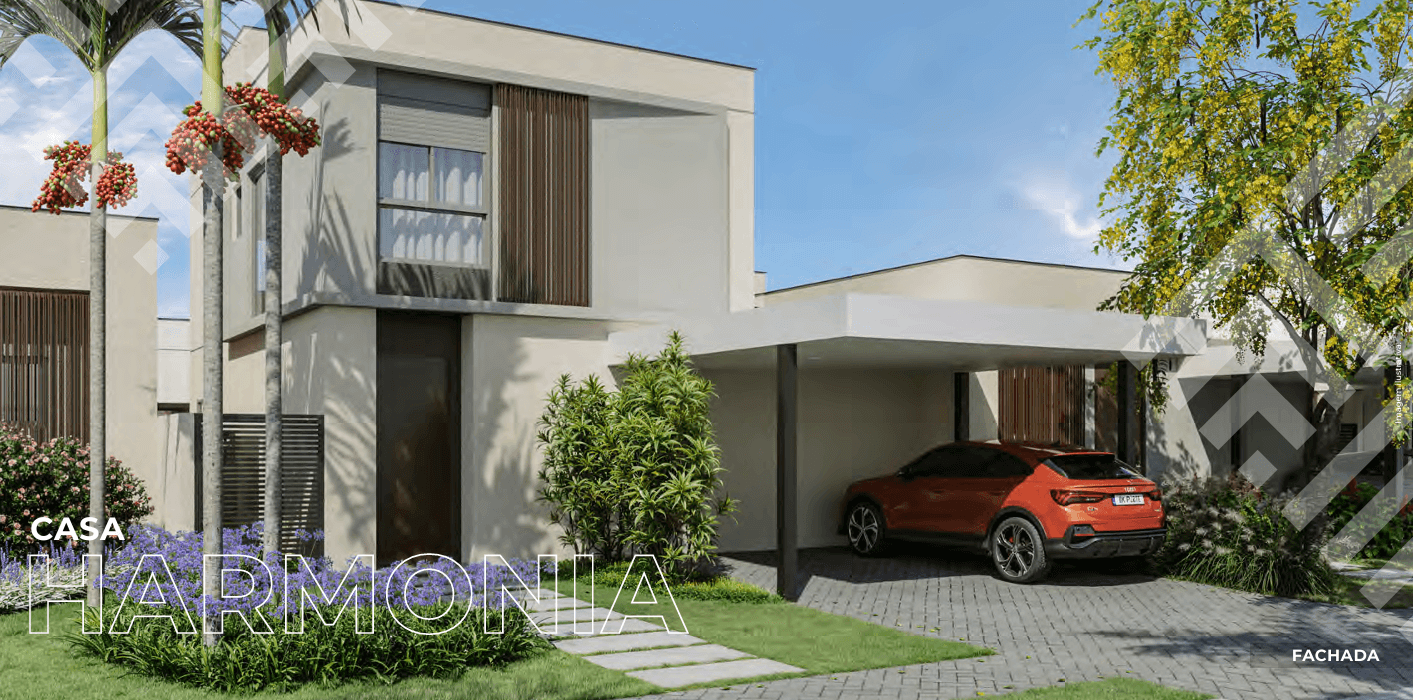 Perspectiva do Casa - Casa Harmonia à venda com 149m², Parque das Flores, Campinas, SP | Methodo Assessoria Imobiliária e Administração de Bens Ltda