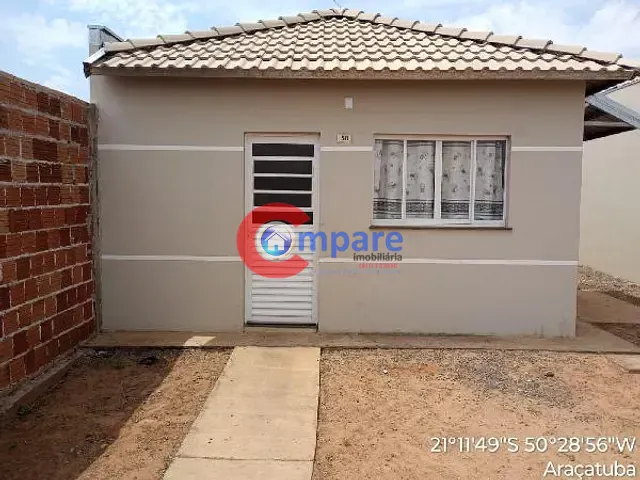 Casa com 44m² 2 quartos e 1 banheiro, à venda, no bairro São José em Araçatuba