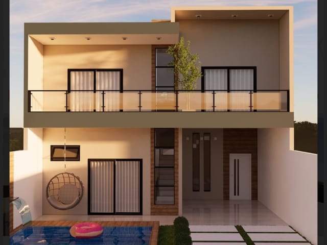 Casa com 175m² 3 quartos e 2 banheiros, à venda, no bairro Res. Santa Clara em Pindamonhangaba