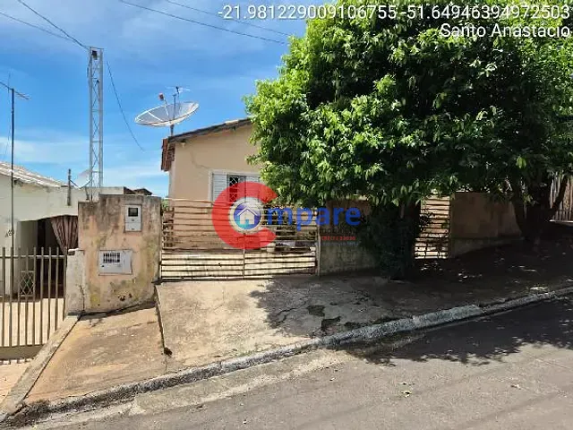 Casa com 59m² 1 quarto e 1 banheiro, à venda, no bairro VILA MORENO em Santo Anastácio