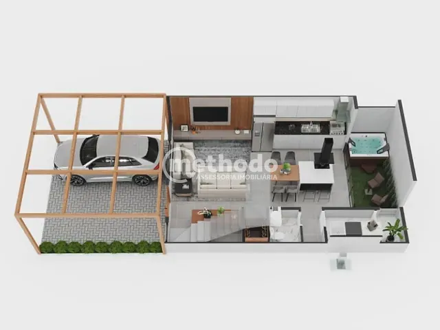 Casa com 112m² 3 quartos e 4 banheiros, à venda, no bairro Parque dos Pomares em Campinas