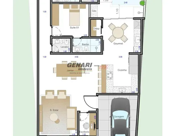 Casa com 240m² 3 quartos e 3 banheiros, à venda, no bairro Vila Rubens em Indaiatuba