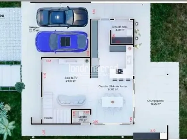 Casa com 291m² 3 quartos e 4 banheiros, à venda, no bairro Condomínio Santa Regina em Londrina