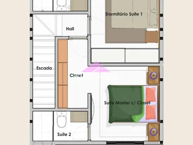 Casa 1 quarto e 1 banheiro, à venda, no bairro Pontal de Santa Marina em Caraguatatuba