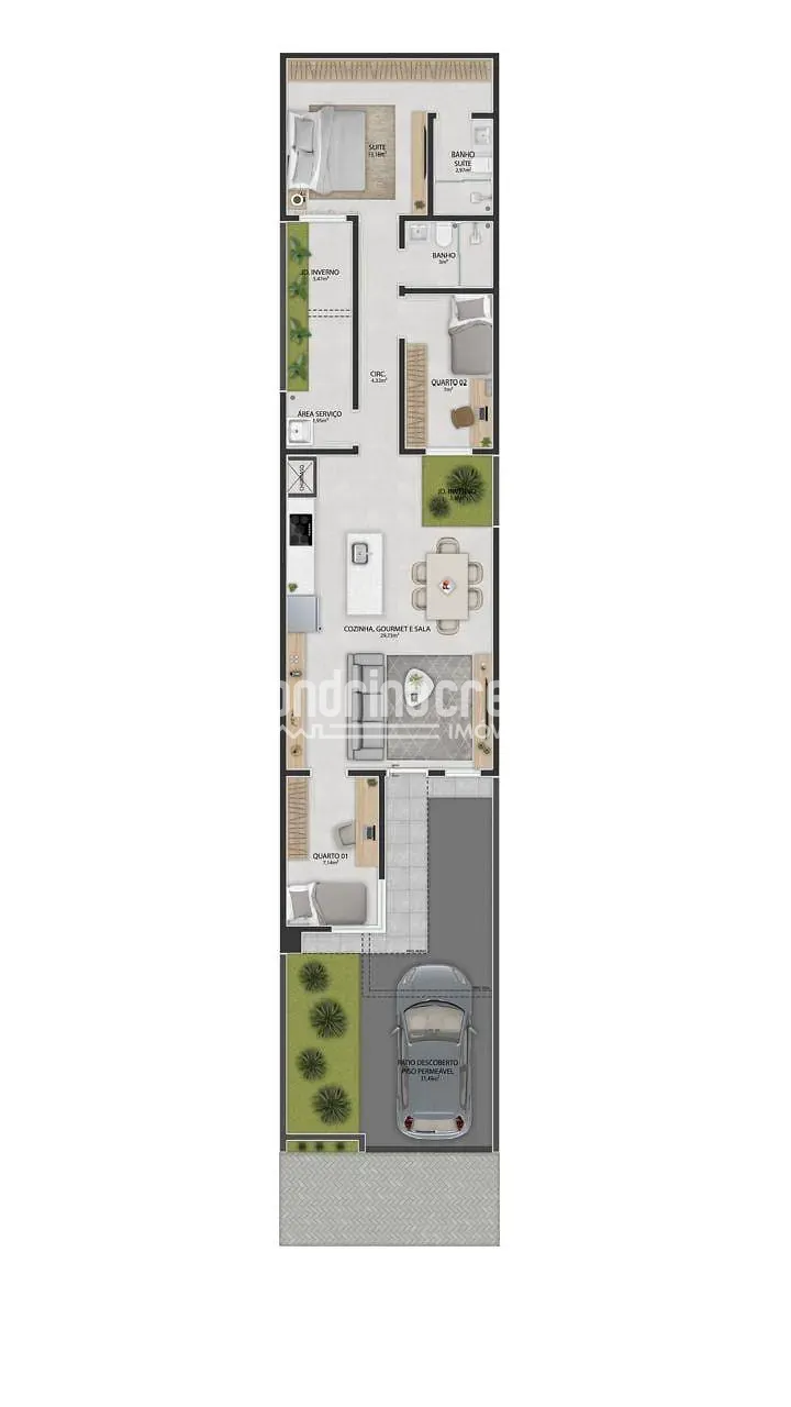 Casa, 3 quartos, 82 m² - Foto 6