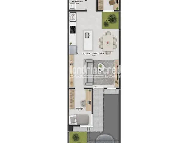 Casa com 125m² 3 quartos e 2 banheiros, à venda, no bairro Jardim Pequena Londres em Londrina
