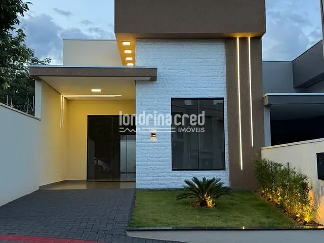 Casa com 126m² 3 quartos e 2 banheiros, à venda, no bairro CONDOMÍNIO MORADA DAS FLORES em Cambé