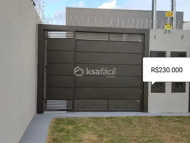 Casa com 120m² 2 quartos e 1 banheiro, à venda, no bairro Nova Lima em Campo Grande