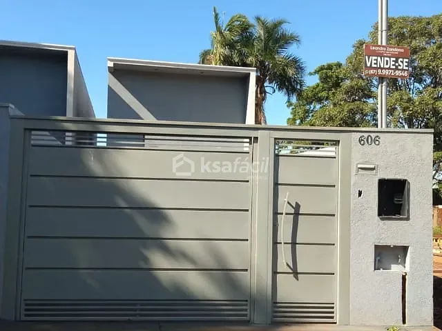 Casa com 111m² 2 quartos e 1 banheiro, à venda, no bairro Jardim das Cerejeiras em Campo Grande