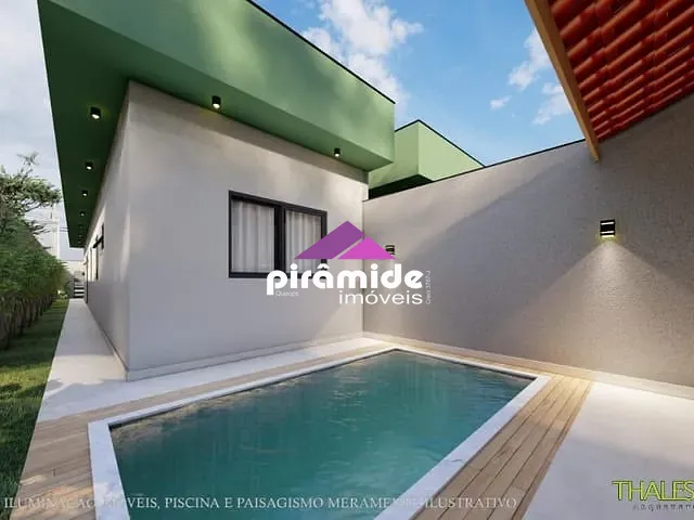 Casa com 147m² 2 quartos e 2 banheiros, à venda, no bairro Balneário Recanto do Sol em Caraguatatuba