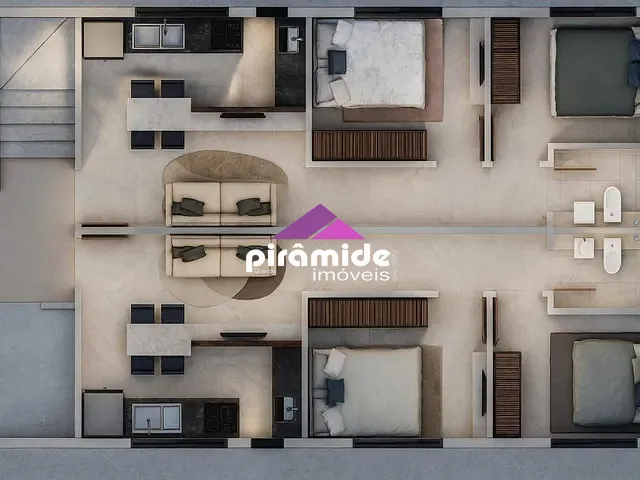 Casa com 47m² 2 quartos e 1 banheiro, à venda, no bairro Massaguaçu em Caraguatatuba