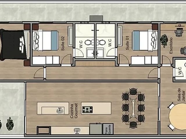 Foto do Casa - Linda Casa térrea em ótimo Condominio. À venda, Parque Brasil 500, Paulínia, SP. Residencial Club Portinari | Hermes Imóveis