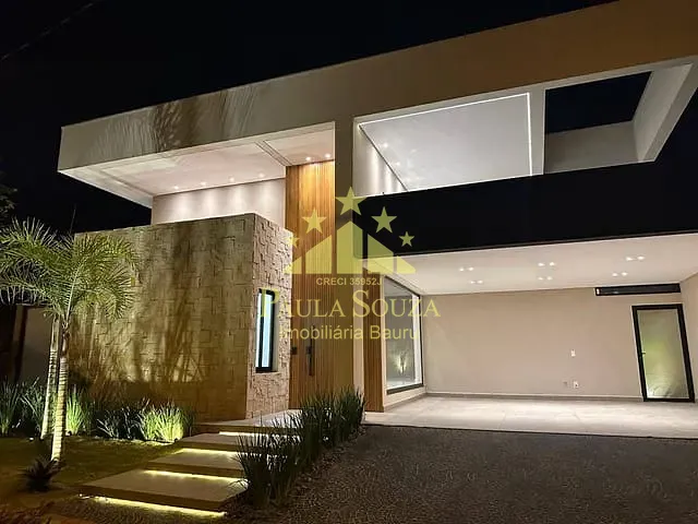 Casa com 420m² 3 quartos e 5 banheiros, à venda, no bairro Residencial Estoril Premium em Bauru