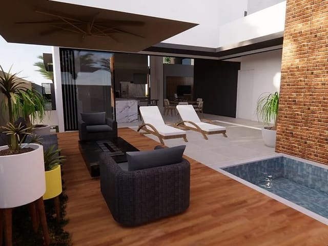 Foto do Casa - Ótima Casa no Condomínio Terras do Cancioneiro à venda, 4 suítes, área gourmet, piscina,  Parque Brasil 500, Paulínia, SP | Hermes Imóveis