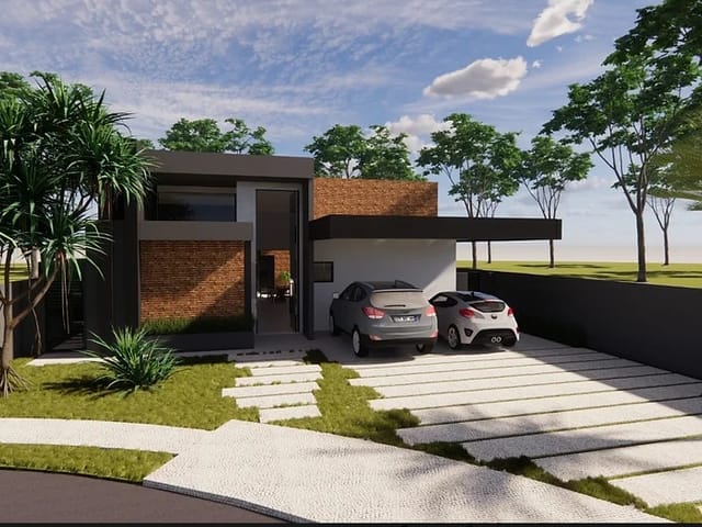 Foto do Casa - Ótima Casa no Condomínio Terras do Cancioneiro à venda, 4 suítes, área gourmet, piscina,  Parque Brasil 500, Paulínia, SP | Hermes Imóveis