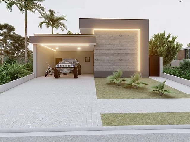 Foto do Casa - Casa Térrea à venda com 3 suítes e piscina no Condomínio Residencial Club Santorini - Paulínia/SP | Hermes Imóveis