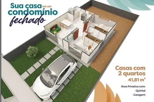 Casa, 2 quartos, 41 m² - Foto 3