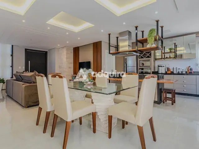 Casa com 334m² 3 quartos e 3 banheiros, à venda, no bairro Jardim Carvalho em Ponta Grossa