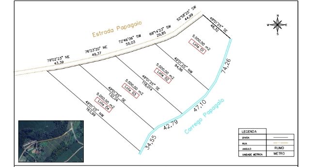 Terreno com 5000m², à venda, no bairro Barreiro em Apucarana