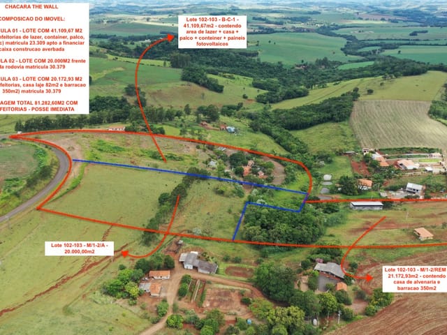 Foto do Chácara - CHACARA A VENDA 80 MIL M2 COM BENFEITORIAS, CAMBIRA - PR | J. Mareze Imóveis Ltda